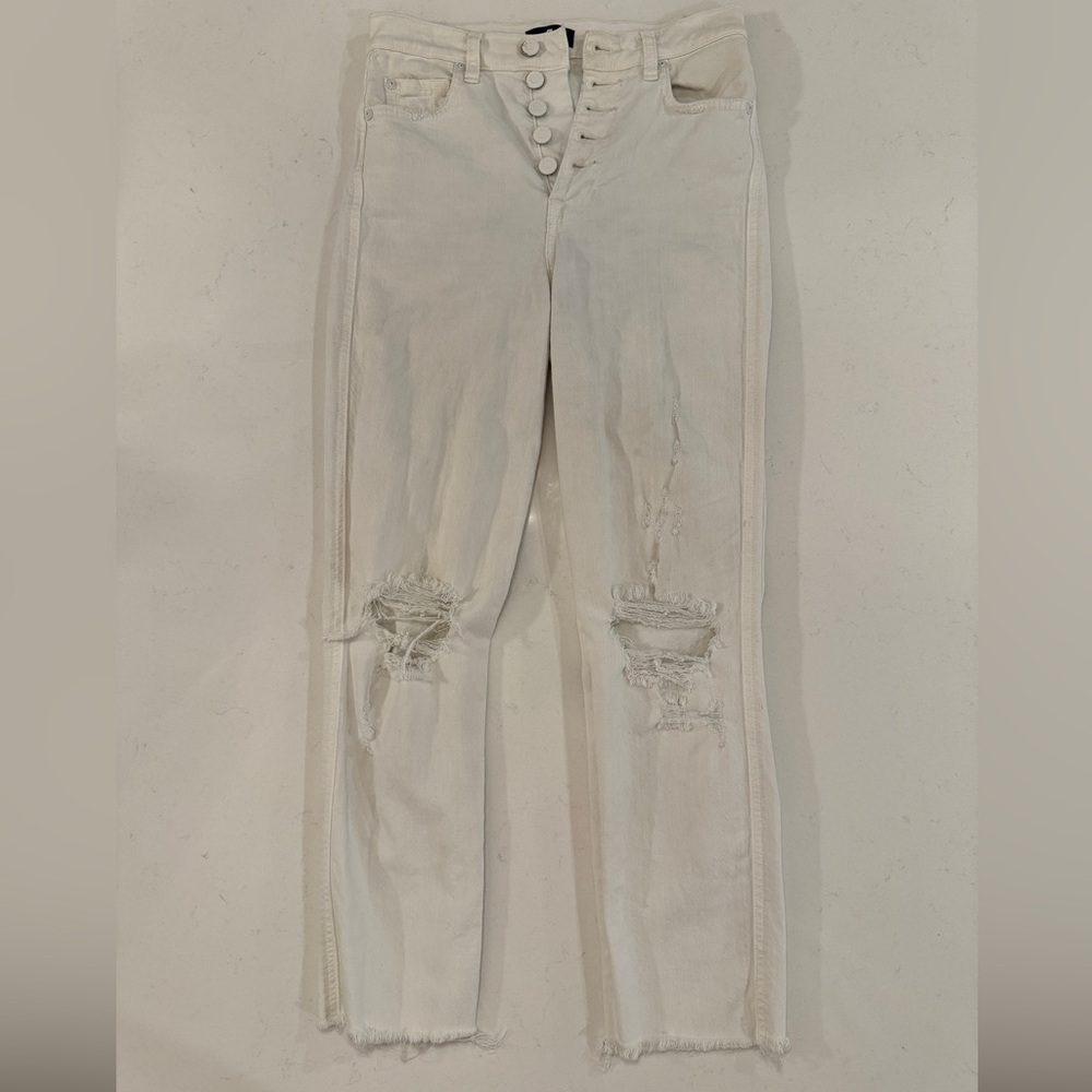 7 for all mankind white jeans